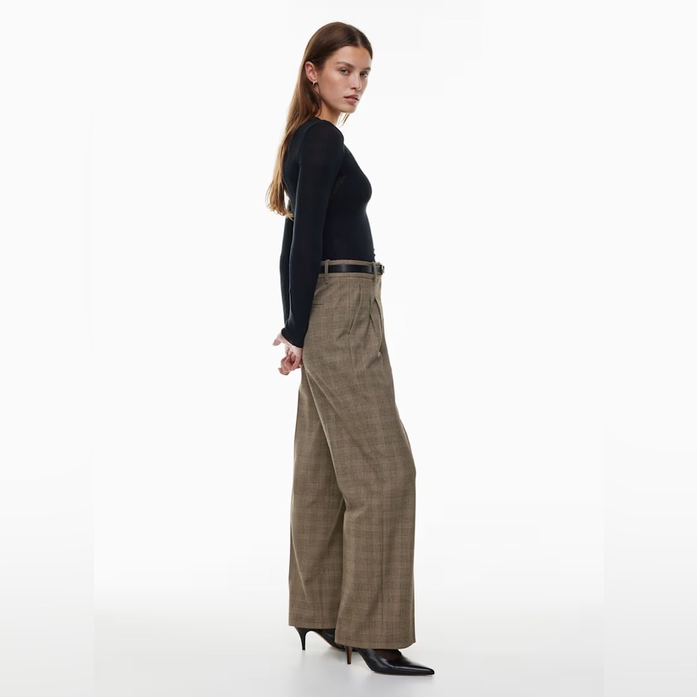 Aritzia Brown Effortless Pant - Picture 4 of 15